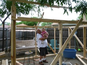 beginning building the playhouse